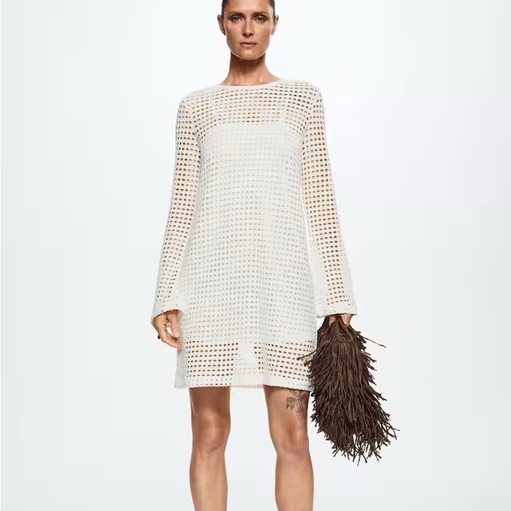 NWOT Mango Openwork Dress